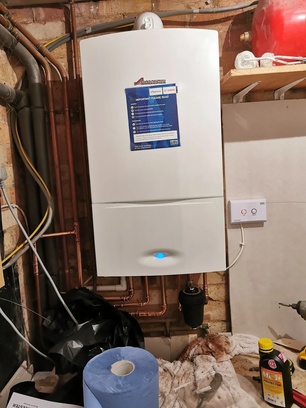 J6 system boiler replacement in a local home
